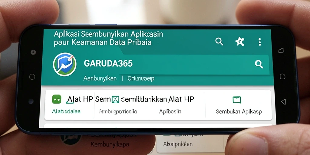 Tampilan antarmuka GARUDA365 yang sederhana dan mudah digunakan.