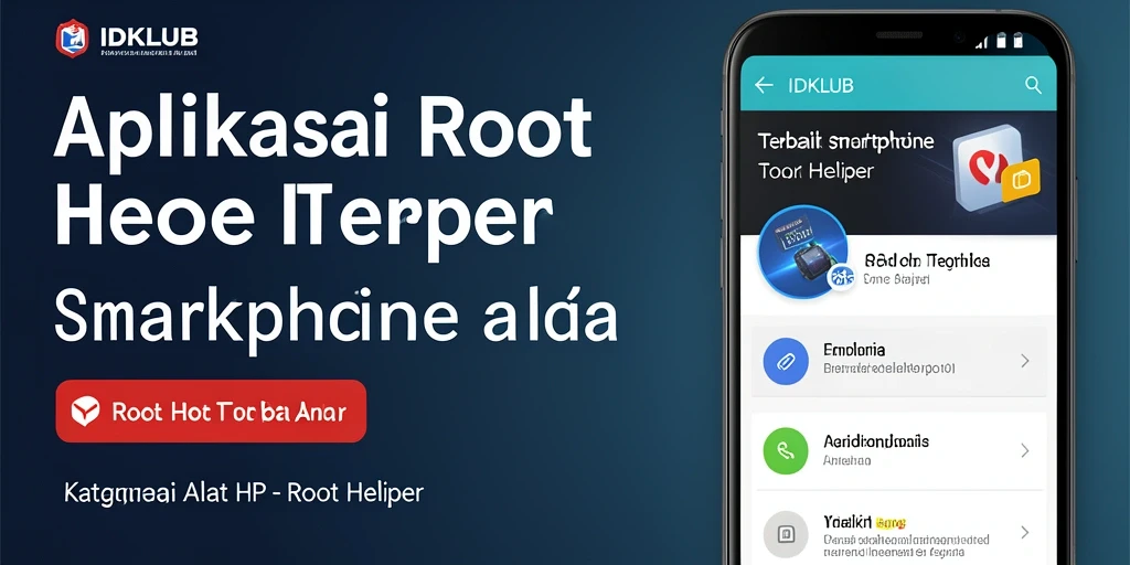 Antarmuka IDKLUB yang intuitif untuk Root Helper.