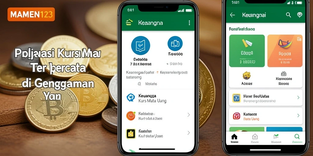 Antarmuka MAMEN123 menunjukkan informasi terkini nilai tukar mata uang yang jelas.